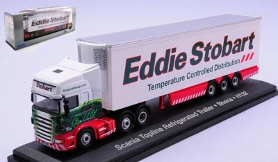 MODELLINO CAMION STATICO OXFORD BILICO SCANIA R420 TOPLINE EDDIE STOBART 1:76 - Immagine 1 di 4