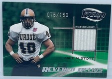 2009 PRESS PASS FUSION REVERED RELICS JERSEY #'D 075/150 SP MIKE ALSTOTT PURDUE