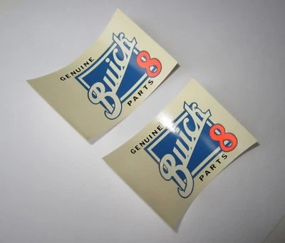 Vintage NOS Genuine Buick 8 Parts Decal Window Glass Dealer Stickers (2) - Image 1 of 4