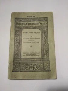 Vintage 1936 Riverside Literature Series Shakespeare's TWELFTH NIGHT No.149 - Picture 1 of 9