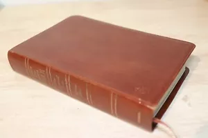 Thompson Chain Reference Bible NIV Red LetterBrown Leather Zondervan 1980's Era - Picture 1 of 7