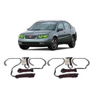 Bright Green Angel Eye Headlight Halo kit for Saturn Ion 03-07 - Picture 1 of 2
