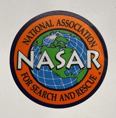 THE PATCH BUNKER National Association For Search And Rescue NASAR Sticker 3 Inches
