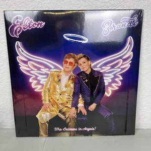 SEALED IN HAND Elton John Signed Art Card Vinyl - Who Believes In Angels? Brandi - Picture 1 of 8