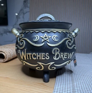 Broomstick Blvd. Caldero de brujas Halloween Candy Bowl decoración de brujas - Imagen 1 de 6