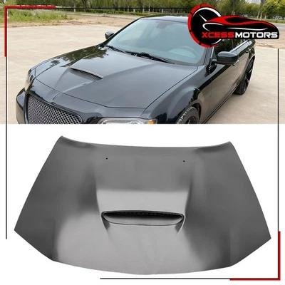 Fits 11-23 Chrysler 300 Sedan SRT Style Front Bumper Hood Panel Cover - Aluminum Foto 1 de 4