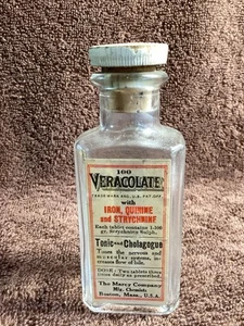 Bottiglia medicinale vintage. - Foto 1 di 8