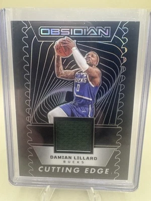 2025 Panini Obsidian Cutting Edge Damian Lillard Game Worn Patch #/249 Mem/SP - Imagem 1 de 2