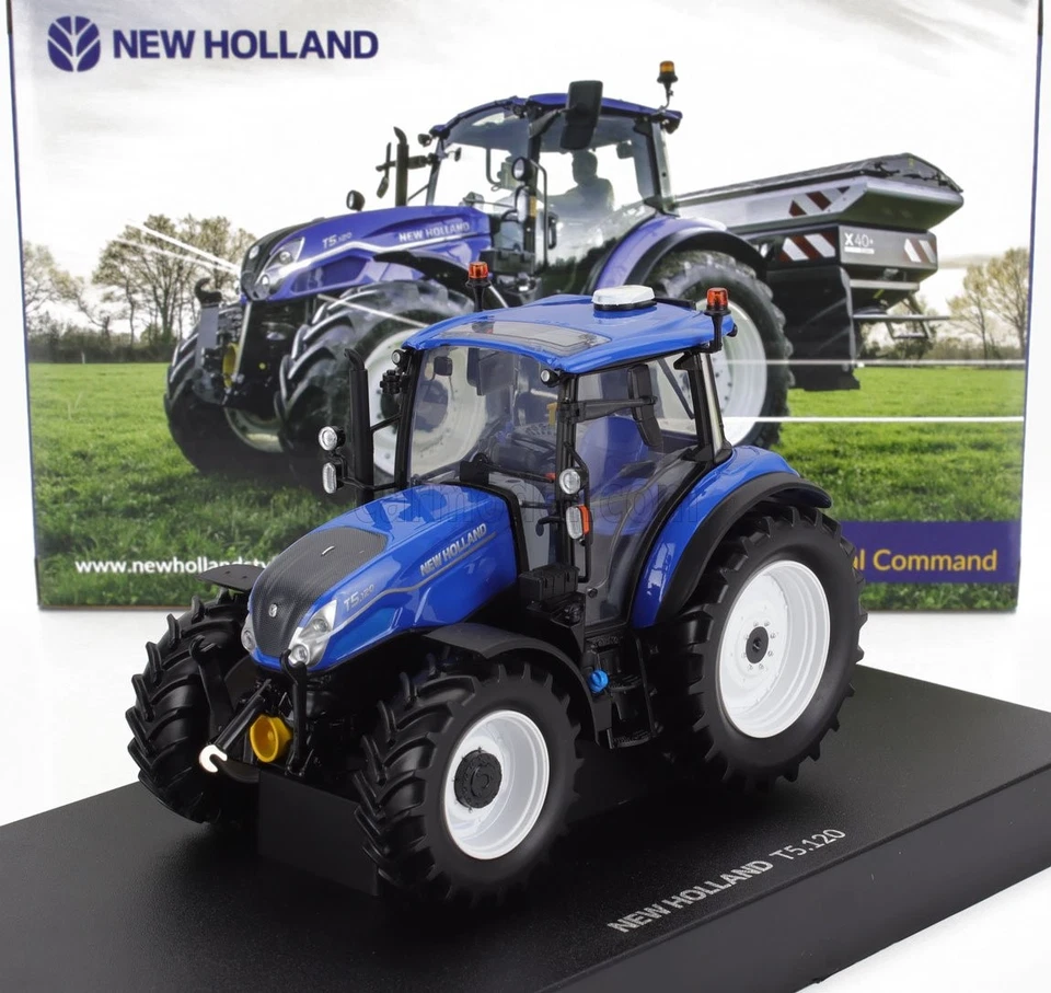 1/32 UNIVERSAL HOBBIES - NEW HOLLAND - T5.120 TRACTOR 2018 UH6678 - Immagine 1 di 1