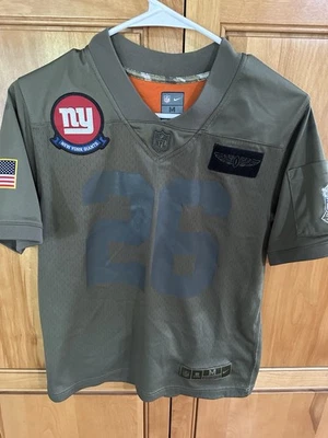 Nike New York Giants Youth M 10/12 Salute To Service Jersey Saquon Barkley - Image 1 of 4