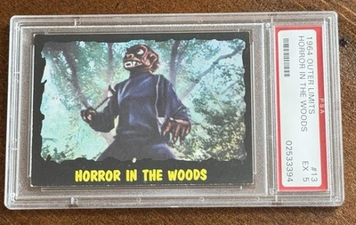 1964 OUTER LIMITS TRADING CARD #13 - PSA 5 HORROR IN THE WOODS - Image 1 of 3