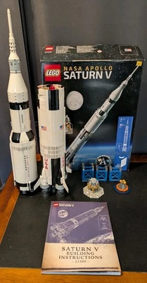 LEGO Ideas: NASA Apollo Saturn V (21309) Complete with box and Instructions - Image 1 of 4