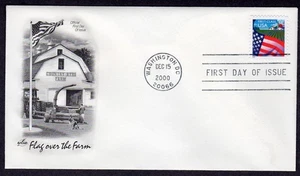 2000 Non-denominated Flag Over the Farm BP Single - Artcraft FDC TB580 - Picture 1 of 1