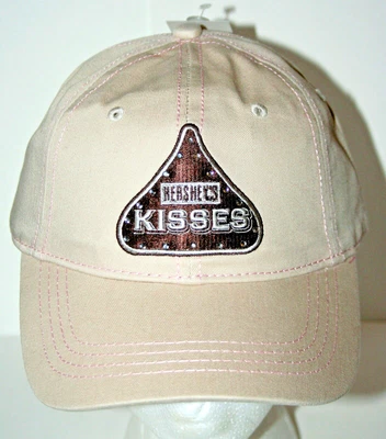 Boné de beisebol vintage feminino Hershey's Kisses Kiss chocolate novo sem etiquetas 2008 - Imagem 1 de 4