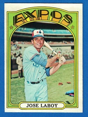 1972 Topps #727 Jose Laboy NM Montreal Expos - Image 1 of 2