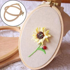 Bamboo Embroidery Hoop Frame Oval Embroidery Hoop Ring Cross Stitch Diy crD Ca