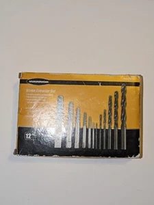 New WARRIOR Screw Extractor and Left-Hand Drill Bit Combo Set, 12 Piece #61981 - Picture 1 of 12