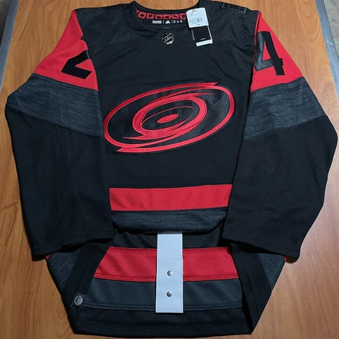 Adidas Seth Jarvis Carolina Hurricanes 2023 NHL Stadium Series Jersey Black 50 Cover