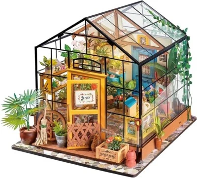 Robotime 1:24 Cathy's Flower House Wooded DIY Miniature Dollhouse Holiday Gifts - image 1 of 4