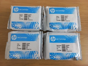 Original HP 728 Matt Black 69ml Cyan Magenta Yellow 40ml Tintenpatrone 4er Pack - Bild 1 von 4