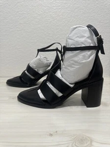 NEW!!  SEYCHELLES Antique Strappy Heeled  Shoes Size 8 Stay Ready leather - Picture 1 of 4