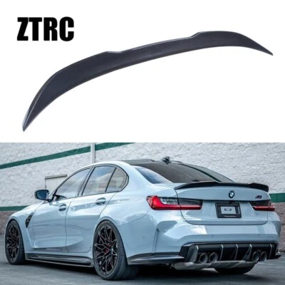 Carbon Fiber Trunk Wing Spoiler For BMW G20 320 330 M340i/M3 G80 2019-2026 - Image 1 of 4