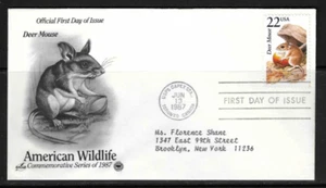 USA SC # 2324 North American Wildlife - Deer Mouse - FDC . Artcraft - Picture 1 of 1