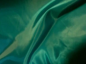 Awesome TEAL SPRUCE BLUE GREEN Light Weight Silk-Like Fabric or Lining - Picture 1 of 3
