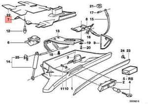 BMW M5 E34 518G 518I 520I 525I 525IX COVERING GLOVE BOX 51168102499 NO🇺🇸DUTIES - Picture 1 of 1