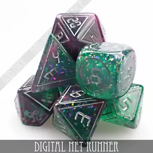 Juego de dados - Corredor de red digital - 7 dados de resina - Imagen 1 de 3