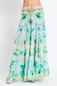 CZARINA GARDEN OF EDEN MAXI SKIRT SILK VISCOSE CRYSTALS XL - Bild 1 von 3