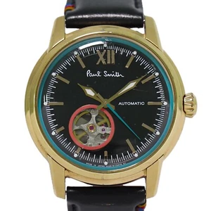Paul Smith Classic Case 8229-S128064 Gold Plated Leather Automatic Watch Men - Picture 1 of 23