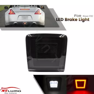 Smoked LED Rear Bumper 4th Brake Light Revers Fog Lamp For 2009-2020 Nissan 370Z - Picture 1 of 6