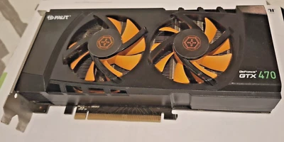 PALIT GTX 470 1280 MB DDR5 GRAPHICS CARD (PCI-E x16)  -  SEE DESCRIPTION - Image 1 of 4