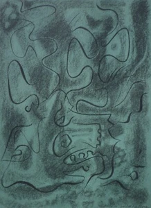 André MASSON: Elan im Wald, GRAVUR signiert, 1951 + Zertifikat - Bild 1 von 9