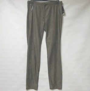 BNWT BRAX BROWN FAUX SUEDE STRAIGHT LEG TAILORED TROUSERS UK 14 - Picture 1 of 4