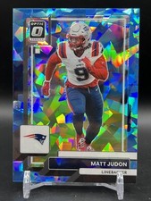 2022 Donruss Optic Matt Judon Blue Cracked Ice Prizm /15 #137 Patriots SSP