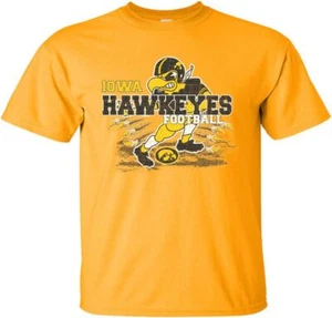 Iowa Hawkeyes Football Herky - Gold t-shirt - Picture 1 of 9