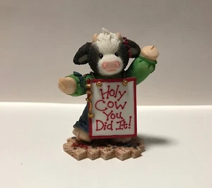Enesco Mary's Moo Moos Holy Cow You Did It Figurine NIB 749648 - Picture 1 of 3