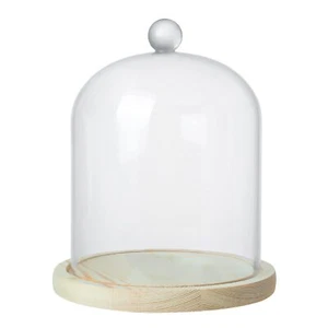 Clear Cloche Glass DomeGlass Cloche to Cover Plants and DecorationsDisplay Do... - Picture 1 of 8