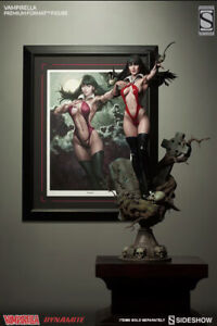 Vampirella Premium Format Exclusive Statue + Framed Art Print Sideshow NEW