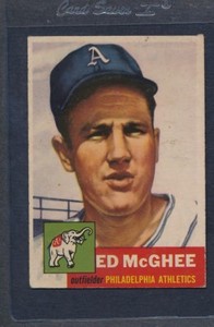 1953 Topps #195 Ed McGhee Athletics VG *1184