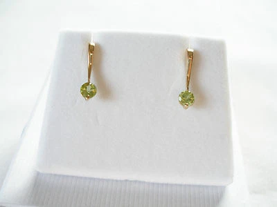 .50 Ct. Peridot  10k Gold 'Drop' Earrings - Image 1 of 4