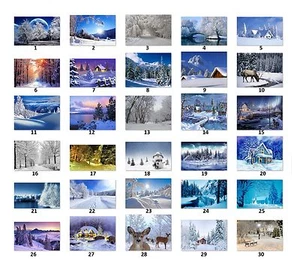 30 Personalized Address Labels Winter Scenery (ws1) - Picture 1 of 3