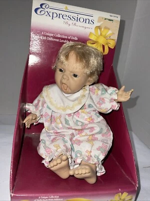 Vtg Expressions Doll Yawning By Berenguer 1995  - Image 1 of 4