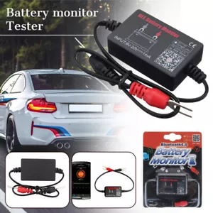 12V BM2 Autobatterie Monitor über Bluetooth 4.0 Spannungsmesser Tester Auto Alarm - Bild 1 von 12