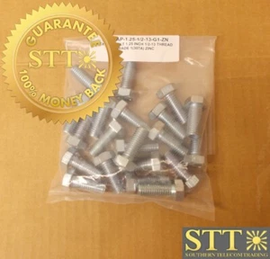 HEX CAP BOLT 1.25 INCH 1/2-13 THREAD GRADE 1 307A ZINC( LOT OF 21 ) NEW - Picture 1 of 4