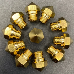 5x MK10 0.2 Boquilla de latón Boquilla M7 para accesorios de impresora 3D Qidi Tech 0.2mm x-max - Imagen 1 de 4
