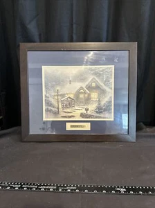 Thomas Kinkade Druck "Weihnachtsbild", gerahmt Z411 - Bild 1 von 8