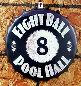 8 Ball Billard Schild, Billard Schild, Pool Liebhaber, Billard Pool Geschenk Bar Deko - Bild 1 von 12